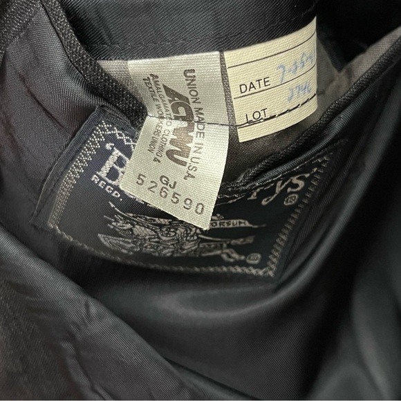 Burberry Vintage Wool Grey Pinstripe Double Breasted Suit Coat Jacket 44R - Picture 7 of 13